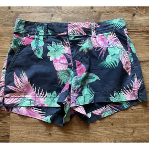 Gap For Good SIZE 2 Womens Pineapple Patterned Tropical Vacation Short